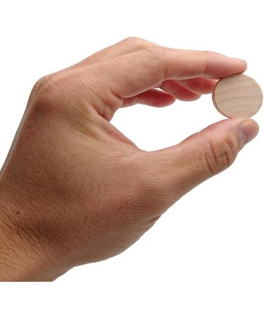 1 Inch Natural Wood Slices - 60 Pack for DIY Arts & Crafts Projects | Unfinished Round Wood Coins - Buy Online on GoSupps.com