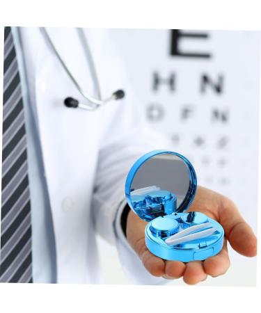 Buy Healeved Starry Sky Glasses Case & Contact Lens Container - Travel Suite Hard PP Blue (7.5x7.5 cm) | International Shipping Available - Buy Online on GoSupps.com