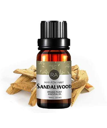 Sandalwood Essential Oil, 100% Pure Natural Aromatherapy Sandalwood Oil for Diffuser (10ML)