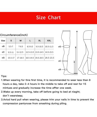 Women's 20-30 mmHg Compression Pantyhose 2 Pairs - Support Stockings for Varicose Veins - Large Size, Closed Toe - Buy Online on GoSupps.com