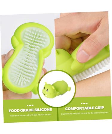 Fomiyes 5-in-1 Shampoo Brush & Scalp Massager - Baby Bath & Shower Brushes with Handle - Silicone Scrub for Gentle Cleaning - Buy Online on GoSupps.com