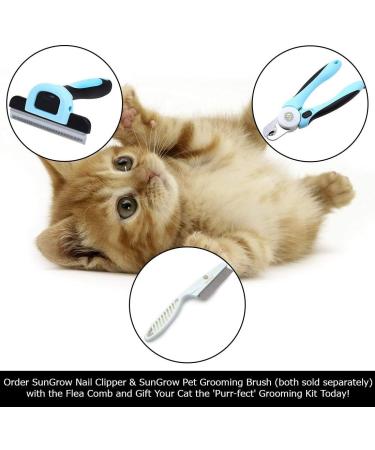 SunGrow 7.4 Inch White Grooming Comb for Ferrets, Cats, and Dogs - Buy Online on GoSupps.com