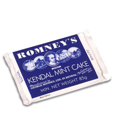 ROMNEY'S OF KENDAL Kendal Mint Cake WHITE 85g / 2.99oz x1