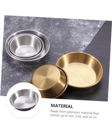 Ciieeo 6 Pcs Dish Soy Sauce Bowl Stainless Steel Household 7X7X2CMx3pcs Silverx3pcs - Buy Online on GoSupps.com