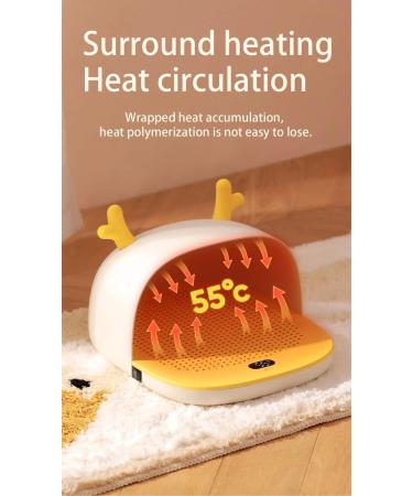 Caulo Graphene Foot Warmer | Quick Heating 3-Stage Temperature Control | Ultra-Comfortable Wearable Heating Pad (White) - Buy Online on GoSupps.com