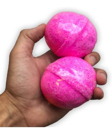 Beaver Bombs Pink Bath Balls - Funny Gags for Friends | Stocking Stuffers for Men | XL Bath Fizzers for Adults - Buy Online on GoSupps.com