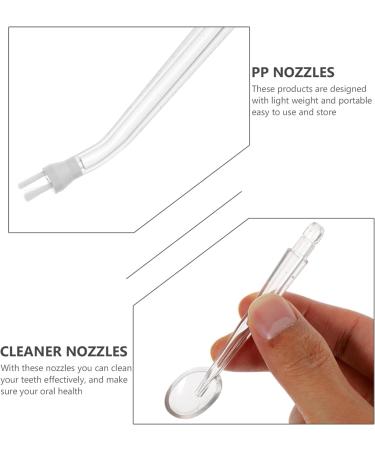 Heallily 4Pcs Water Flosser Replacement Tips - Dental Cleaner Tool Kit (White) - Buy Online on GoSupps.com