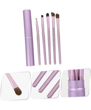20 Pieces Eyeshadow Horsehair Makeup Brush Flat Eyeshadow Brush Gel Eyeliner Brush Blending Brush Makeup Brush for Girls Mixing Eyeshadow Brush Tool Purple - Buy Online on GoSupps.com