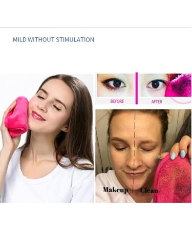 Dajidafu 10 Pieces Face Cleaning Cloth Reusable Washable Replacement Solid Color Hanging Girls Makeup Cosmetic Remover Pad Rose Red - Buy Online on GoSupps.com