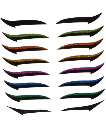 WOONEKY 36 Pairs Glitter Eyeliner Eyeshadow Tape Eye Make up Eyeliner Double Eyelid Tapes Instant Sticker - Buy Online on GoSupps.com