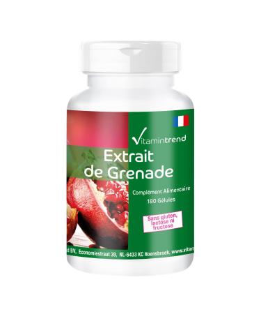 Pomegranate extract 500mg - 180 capsules - vegan - high dose - food supplement | Vitamintrend