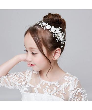 FRCOLOR Pearl Hair Accessories teasing bridal headpiece flower girl clip Bridal Bridal Side Combs Bridal Hairpin Bridal Headdress Pearl Wedding headgear Women Hair Accessories - Buy Online on GoSupps.com