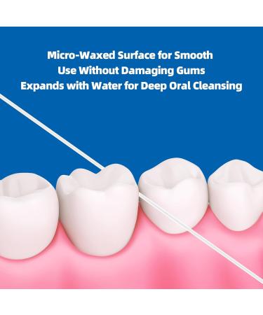 Eco-Friendly Dental Floss - 6 Pack Vegan & Cruelty-Free Natural Wax Shred-Resistant for Sustainable Oral Care - Buy Online on GoSupps.com