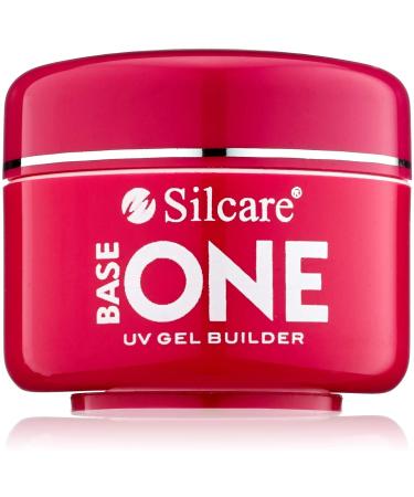 Base One Cover 15g UV Gel Camouflage Ideal for French Nails Builder File Off Gel Silcare