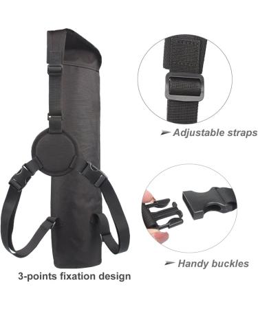 KRATARC Archery Back Quiver Bag - Black, Molle System, Pockets - Hunting, Shooting, Target Practice - Buy Online on GoSupps.com