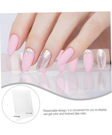 Nail Display Board Nail Showing Board Manicure Display Salon Nail Color Board Nail Polish Accessories Nails Tools Nail Color Card Display Board Acrylic Magnetic Exercise Board Work 20x16cm transparent - Buy Online on GoSupps.com