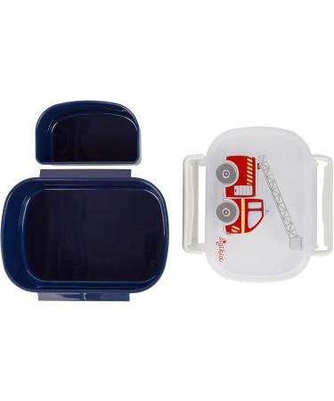 Sigikid 25408 BPA-Free Lunch Box for Kids - Safe Easy Use & Ironing Cap Dark Blue/Fire Brigade - Ideal for Children 1 Year+ - Buy Online on GoSupps.com