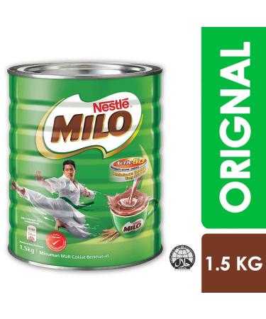 Nestle Milo Malaysia 1.5kg Tin Can - Halal Chocolate Malt Powder Energy Drink - Buy Online on GoSupps.com