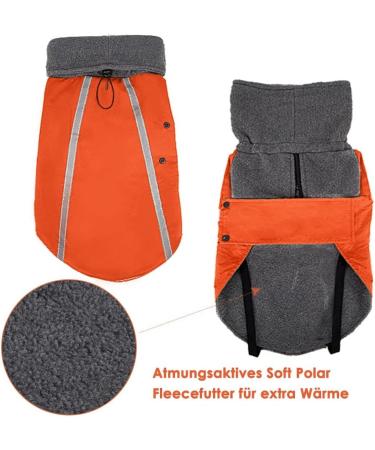 Slowton Winter Coat for Dogs | Warm Polar Fleece Jacket & Turtleneck Scarf - Perfect for Cold Weather - Buy Online on GoSupps.com