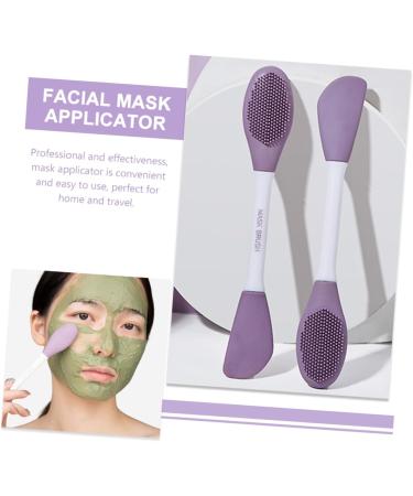 Didiseaon Mask Applicator Silicone Scrubber Facial Applicator Tools Silicon Cleaner Applicator Facial Brush Mud Scrub Wash Scrubber Silica Gel Detergent Facial Mask Brush - Buy Online on GoSupps.com