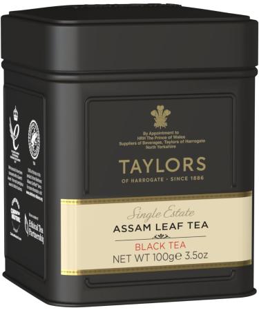 Taylors of Harrogate Single Estate Assam Loose Leaf Tea Caddy 100g - Buy Online on GoSupps.com