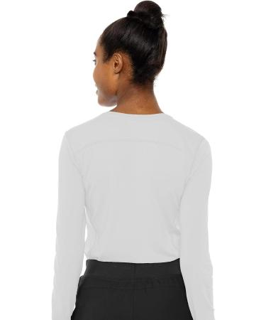 Med Couture Women's 'Activate' Long Sleeve Knit Tee - Small, White - Buy Online on GoSupps.com