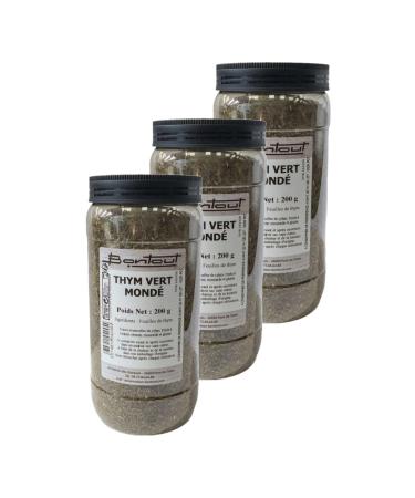 Lot 3x Green thyme - 200g jar