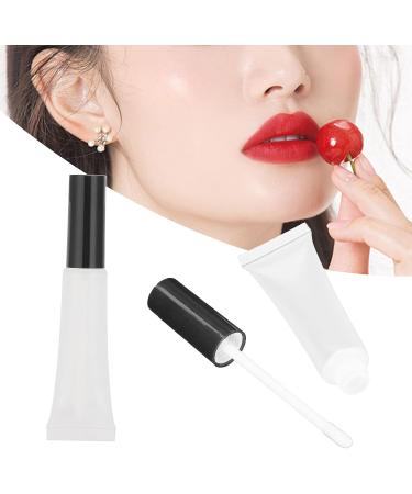 Shanrya Lip Balm Soft Tubes Refillable Lip Balm Soft Tubes 50 Pcs Compact Transparent Bottle Lip Gloss Soft Tubes for Business Travel - Buy Online on GoSupps.com