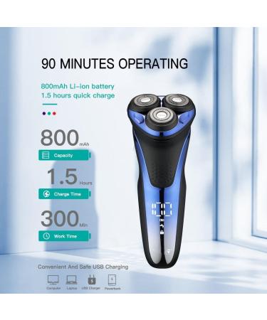 Head Shaver for Men - Waterproof Electric Razor & Beard Trimmer | Rechargeable 3D Floating Shaving Kit - Buy Online on GoSupps.com