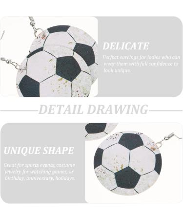 6 Pairs football earrings Leather Sports Earrings jewelry for women earrings statement earrings for women leather earrings for women Leather volleyball Earrings Miss baseball fan - Buy Online on GoSupps.com