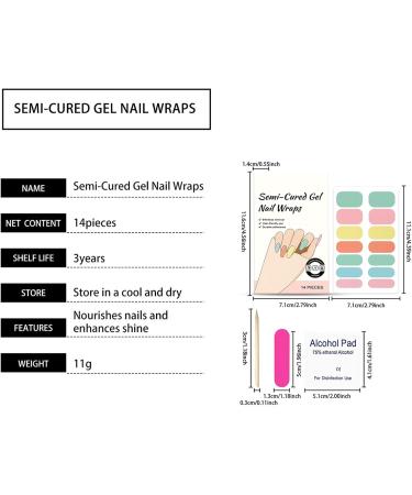 Gel Nail Polish Stickers | Long-Lasting Self-Adhesive Nail Polish Personal Care Products for Manicure Spa Summer Home Travel Bridal Daily Life Vacation Grooming Party Wedding - Buy Online on GoSupps.com