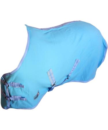 RL24 Sweat Rug BASICLINE - Breathable Fleece Blanket with Cross Strap for Horses | Aqua 145cm - Perfect for International Shipping - Buy Online on GoSupps.com