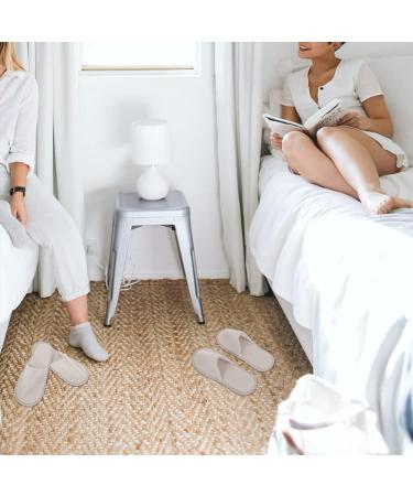Minkissy 6 Pairs Disposable House Shoes | Slipproof Pedicure Slippers for Women | Spa & Bath Sandals | Casual Guest Footwear - Buy Online on GoSupps.com