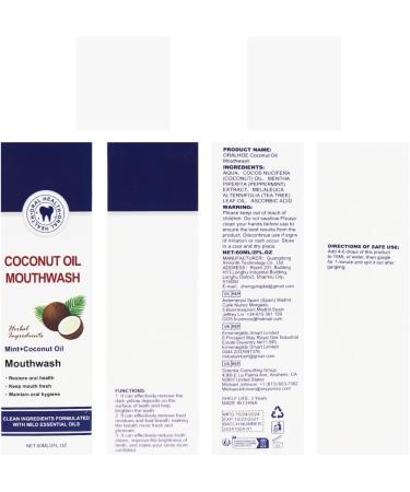 Coconut Oil Mouthwash for Teeth Teeth Total Care Mouthwash Coconut Oil Extraction Natural Mouth Cleanser for Fresh Breath Healthy Teeth - Buy Online on GoSupps.com