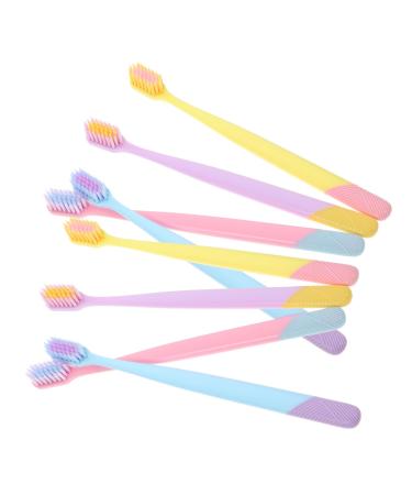 Minkissy soft toothbrushes toothbrush daily care ergonomic toothbrush soft bristle adult toothbrush soft toothbrush TPR department store light travel 10 pieces