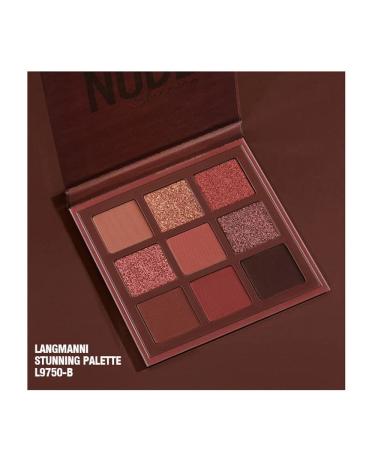 Quxunzzz 9Colorful Eyeshadow Palette - Matte & Shimmer Glitter, Waterproof & Long Lasting - Set B - Buy Online on GoSupps.com