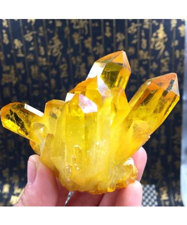 Citrine Natural Citrine Cluster Rough Ore Degaussing Crystal Stone Aquarium Stone Ornaments Quartz Crystal Cluster Specimen (Size : 200g) - Buy Online on GoSupps.com