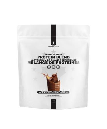 Canadian Protein Premium Whey Blend 25.5g of Protein | 2 kg of Chocolate Milkshake Flavoured Low Carb Keto Friendly Workout Recovery Drink | Protein Powder Rich in BCAA Amino Acids Chocolate 2 kg