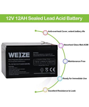 6-dzm-12 12v 12ah Sealed Lead Acid Battery With Nut & Bolt