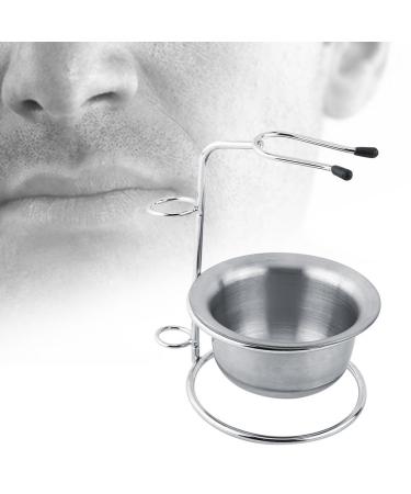 Fashionable Men's Shaving Tool Set | Straight Razor Stainless Steel Brush & Soap Cup Holder - Premium Quality Shaving Accessories - Buy Online on GoSupps.com