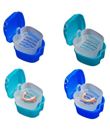 Lurrose prosthesis travel containers 2 pieces of plastic-to-go container plastic organizer box container artificial prosthesis seedui plastic prosthesis case prosthesis holder box