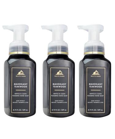 Buy Bath and Body Fresh and Bright Hand Soaps - Set of 3 Gentle Foaming Gel Soaps (Mahogany Teakwood) | Best International Shipping - Buy Online on GoSupps.com