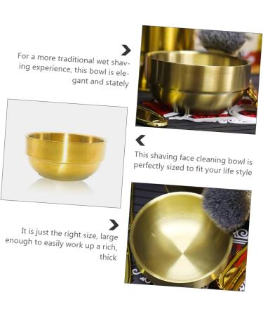Fomiyes 2-Pack Foam Dishwasher Razor Soap Cream Cups - Stainless Steel Shaving Pallet Bowl for Men - Ideal for Pigment Toning & Grooming - Buy Online on GoSupps.com