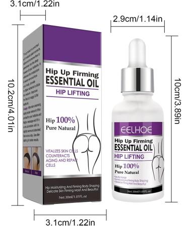 Natural Hip Lifting Massage Oil - 30ml Nourishing Butt Enlargement Enhancer for Bigger Results - Buy Online on GoSupps.com