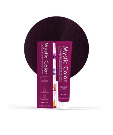 Mystic Color, Hair Color, Formula Enriched with Argan Oil and Calendula, Long-Lasting Permanent Coloring Cream, Iridescent Brown 4.2, 100 ml