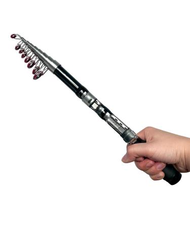 Dingbear Telescopic Angelrute-Carbon-Mini-Angelrode Sea angel rod with large reach is not easy to wear. Easy to wear it for rivers and ocean fishing rod made of carbon steel-black 1.8m - Buy Online on GoSupps.com