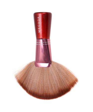 Ipetboom Fan Highlighter Brush Hair Cutting Neck Duster Brush Cosmetics Brush Devil Horns Headband Mineral Powder Foundation Large Neck Duster Brush Foundation Brush Major Student Makeup 20x4x16cm Brown