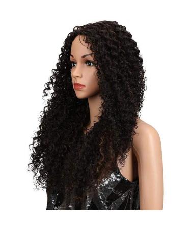Lace Front Synthetic Wig for Black Women - 26 Long Wavy & Curly Heat-Resistant - 150% Density Vacation Hair - Buy Online on GoSupps.com