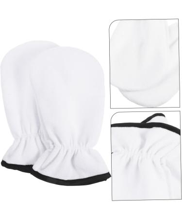 FRCOLOR 1 Pair Maintenance Essential Oil Gloves Hot Wax Hand Gloves Spa Hand Mitts Spa Moisturizing Gloves Thermal Gloves Exfoliating Gloves Heating White Polyester Warm Gloves 29X16X1CM - Buy Online on GoSupps.com
