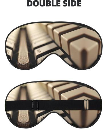 SSIMOO Piano Key Sleep Mask - Adjustable Breathable Fashionable Eye Mask for Comfortable Sleep | International Shipping Available - Buy Online on GoSupps.com
